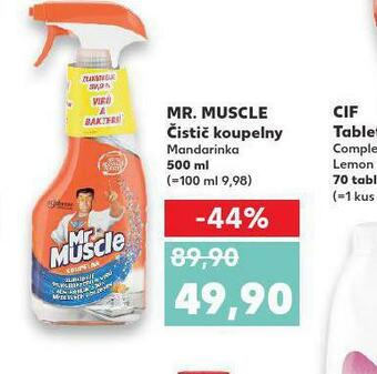 Kaufland Mr. muscle čistič koupelny nabídka