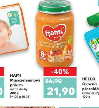 Kaufland Hami masozeleninový příkrm nabídka