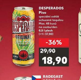 Kaufland Pivo desperados nabídka