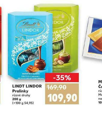 Kaufland Lindt lindor pralinky nabídka