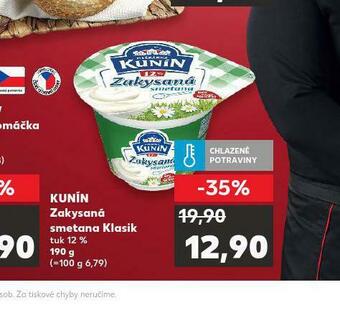 Kaufland Kunín zakysaná smetana klasik nabídka