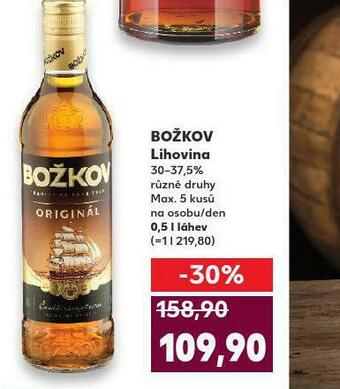 Kaufland Božkov lihovina nabídka