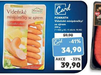 Kaufland Vídeňské minipárečky nabídka