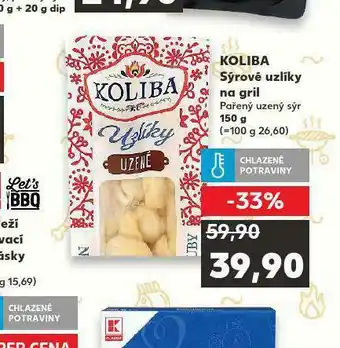 Kaufland Koliba sýrové uzlíky na gril nabídka