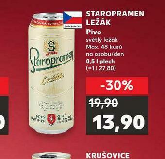 Kaufland Pivo staropramen ležák nabídka