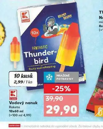 Kaufland Vodový nanuk nabídka