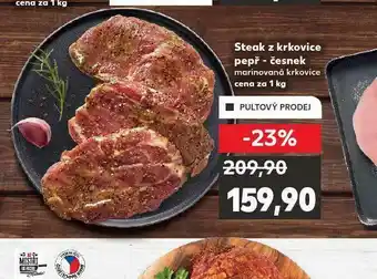 Kaufland Steak z krkovice pepř-česnek nabídka