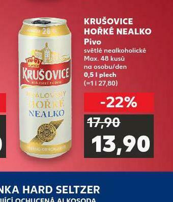 Kaufland Pivo krušovice hořké nealko nabídka