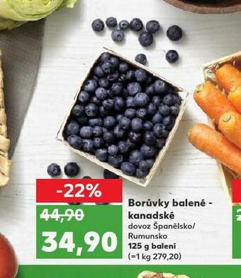 Kaufland Borůvky balené kanadské nabídka