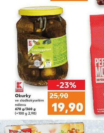 Kaufland Okurky nabídka
