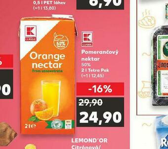 Kaufland Pomerančový nektar nabídka