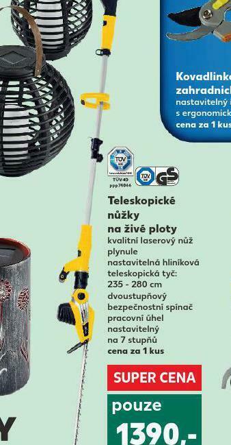 Kaufland Teleskopické nůžky na živé ploty nabídka