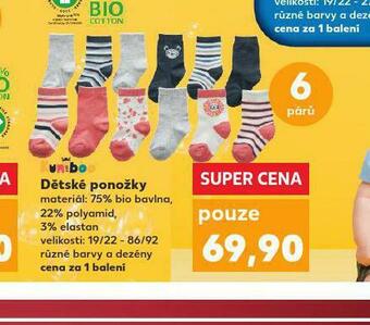 Kaufland Dětské ponožky nabídka