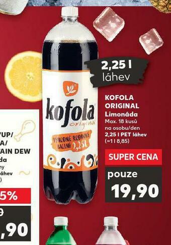 Kaufland Kofola original 2,25l nabídka