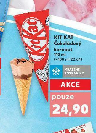 Kaufland Kit kat čokoládový kornout nabídka