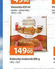 Terno Královský medovník nabídka