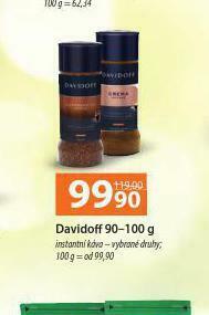 Terno Davidoff instantní káva nabídka