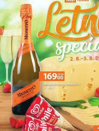 Terno Mionetto prosecco nabídka