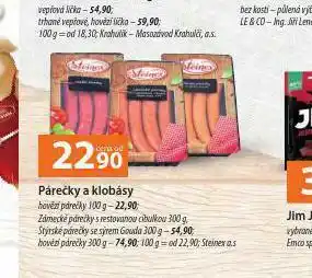 Terno Párečky a klobásy nabídka