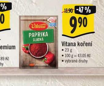 Jip Vitana koření nabídka