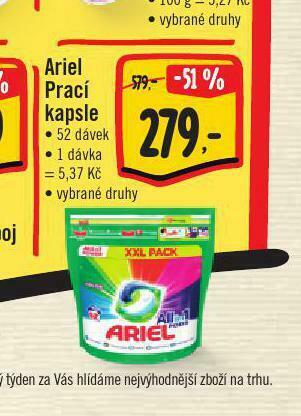 Jip Ariel prací kapsle nabídka