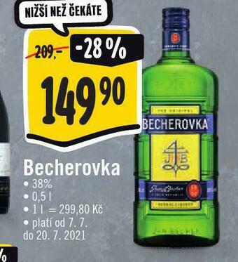 Jip Becherovka nabídka
