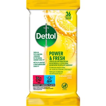 Dettol antibakteriální ubrousky na povrchy citron a limeta