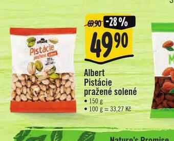 Jip Albert pistácie pražené solené nabídka