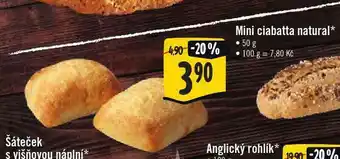 Jip Mini ciabatta natural nabídka