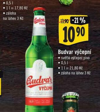Jip Pivo budvar výčepní nabídka