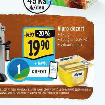 Jip Alpro dezert nabídka