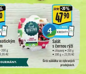 Jip Fresh bistro salát s černou rýží nabídka
