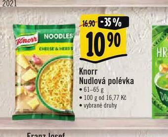 Albert Knorr nudlová polévka nabídka