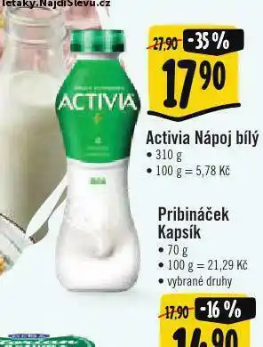 Albert Activia nápoj bílý nabídka
