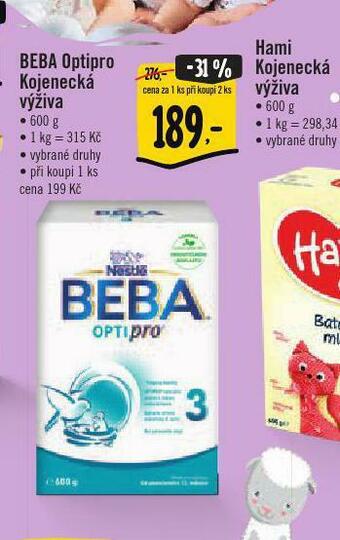 Albert Beba optipro kojenecká výživa nabídka