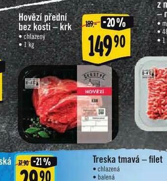 Albert Hovězí přední bez kosti - krk nabídka