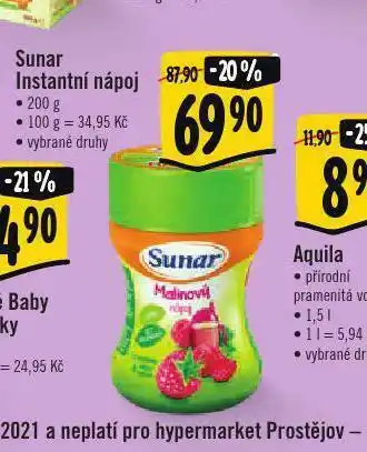 Albert Szúnar instantní nápoj nabídka