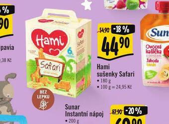Albert Hami sušenky safari nabídka