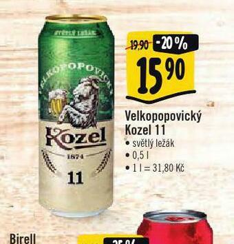 Albert Pivo velkopopovický kozel 11 nabídka