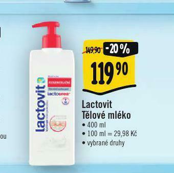 Albert Lactovit tělové mléko nabídka