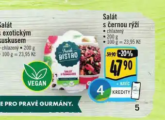 Albert Fresh bistro salát s černou rýží nabídka