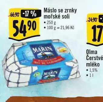 Albert Máslo se zrnky mořké soli nabídka