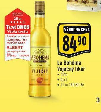 Albert La bohéma vaječný likér nabídka