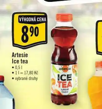 Albert Artesie ice tea nabídka