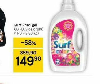 Tesco Surf prací gel nabídka