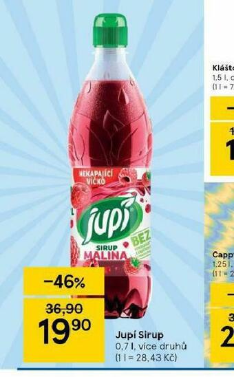 Tesco Jupí sirup nabídka