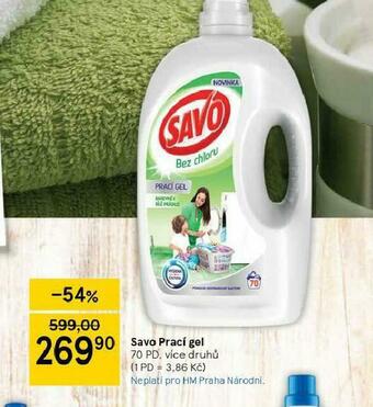 Tesco Savo prací gel nabídka