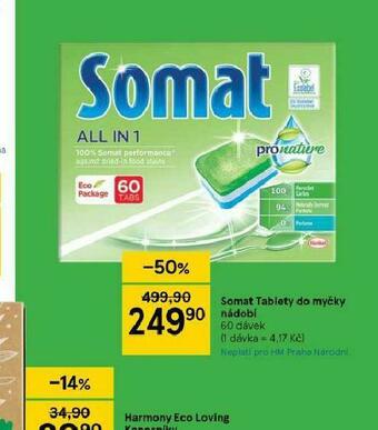 Tesco Somat tablety do myčky nabídka
