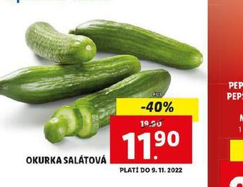 Lidl Okurka salátová nabídka