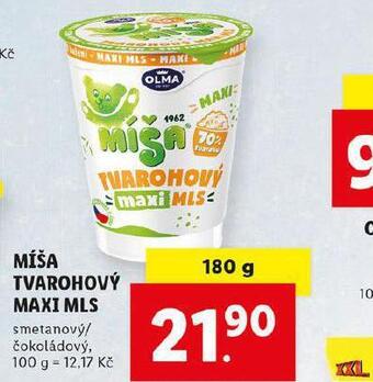 Lidl Míša tvarohový maxi mls nabídka